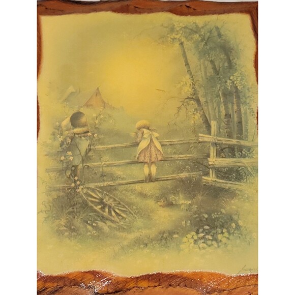 Vintage Andres Orpinas Print Boy Girl Fence Woods Lot Of 3 Country Kids - Picture 4 of 7